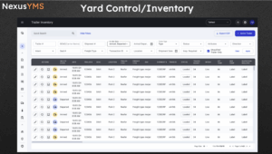 NexusYMS Yard Inventory view